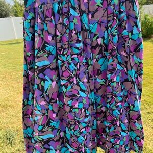 Michaels Multicolor Floral Midi Skirt